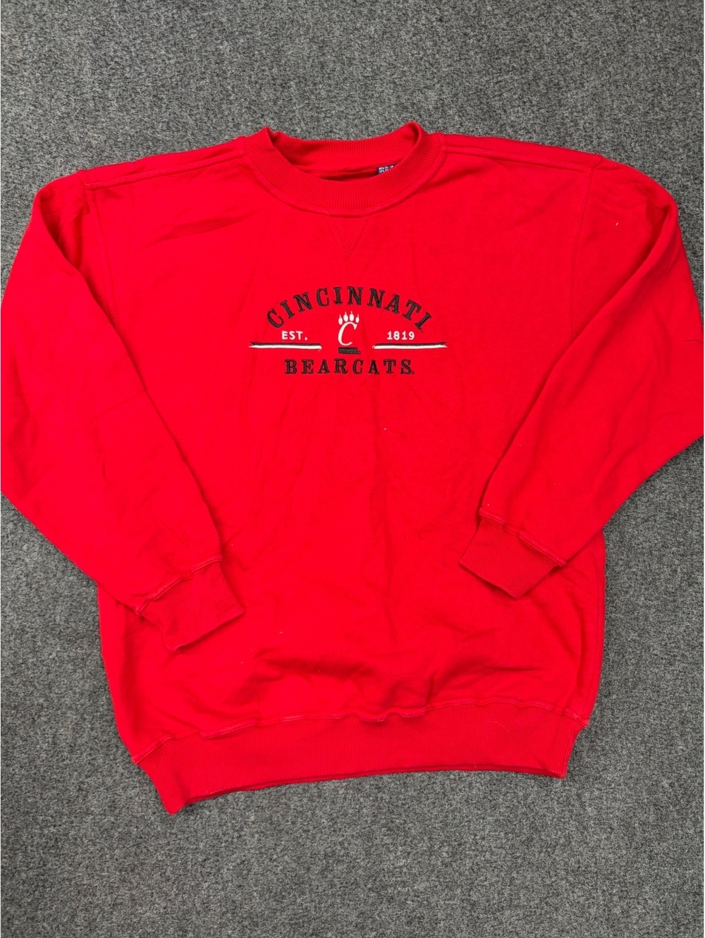 Vintage Cincinnati Bearcats Red Crewneck Sweatshirt Large